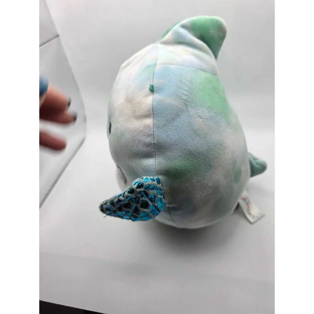 Squishmallows 8 Inch Tie Dye Narwhal with Hot Cocoa Plush Stuffed Animal Toy